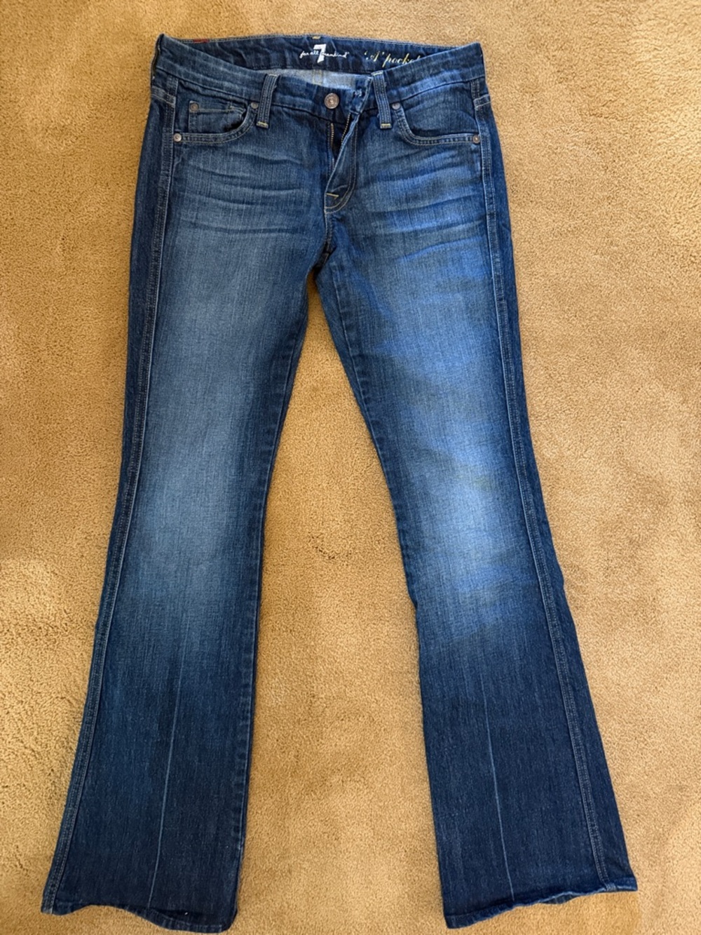 7 For All Mankind Women’s Dark Blue Bootcut Jeans